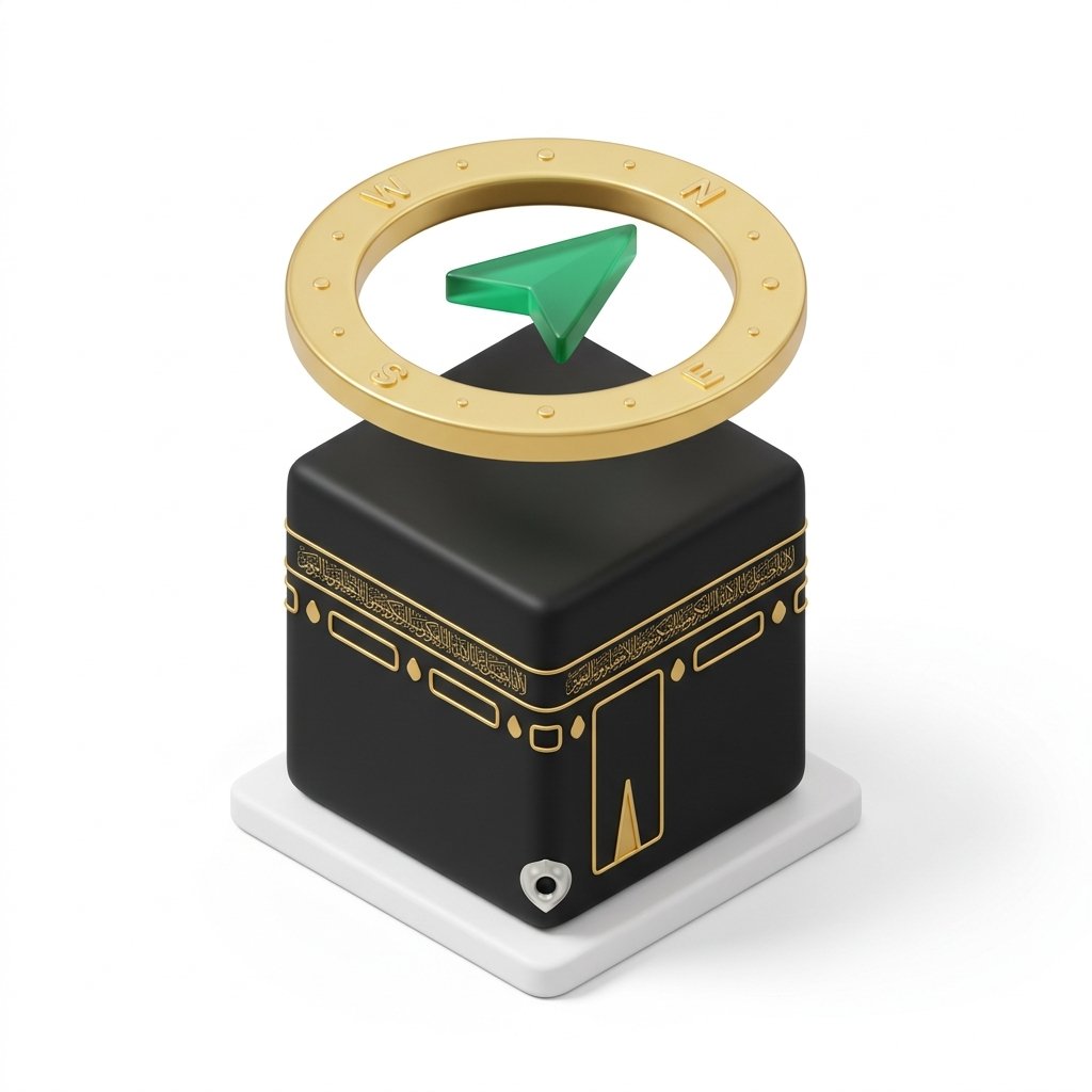Qibla Compass 3D Icon
